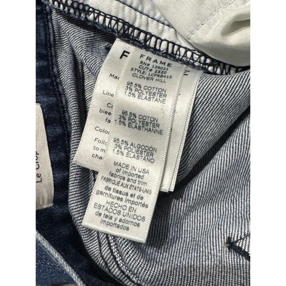 Frame  Women's Silver Washed Le High Straight Jeans Size 25 - Picture 10 of 11